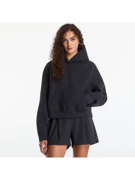 Hanorac cu glugă Nike din fleece negru
