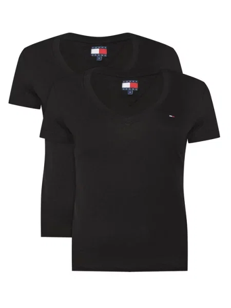 Πουκάμισο Tommy Jeans μαύρο