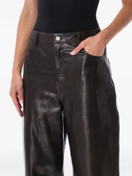 Pantaloni Arma din piele maro