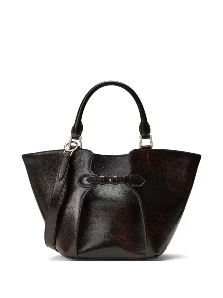 Geantă shopper Ralph Lauren Collection din piele maro