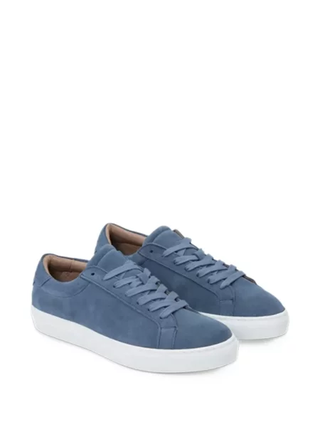 Sneakerși Les Deux din piele de căprioară albastru