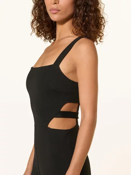 Guess Kombinezon Noel Z Wycięciami schwarz czarny