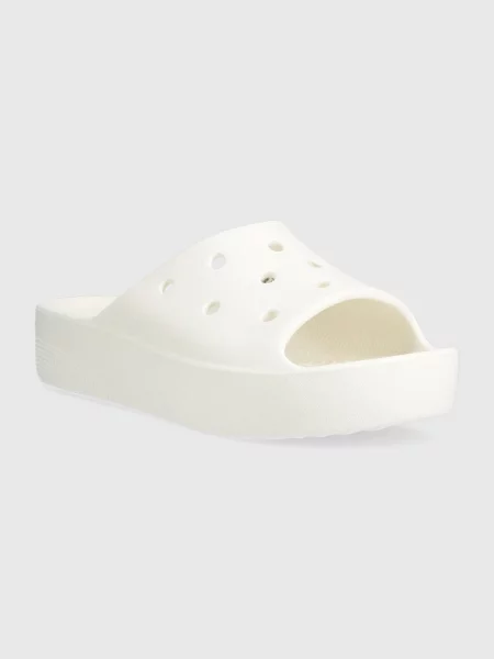 Klapki Crocs Classic Platform Slide białe
