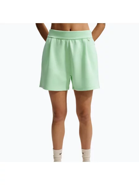 Pantaloni scurți de antrenament pentru femei Nike ImpossiblySoft cucumber calm/illusion green verde