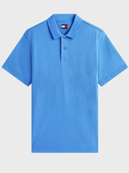 Поло Tommy Jeans блакитне
