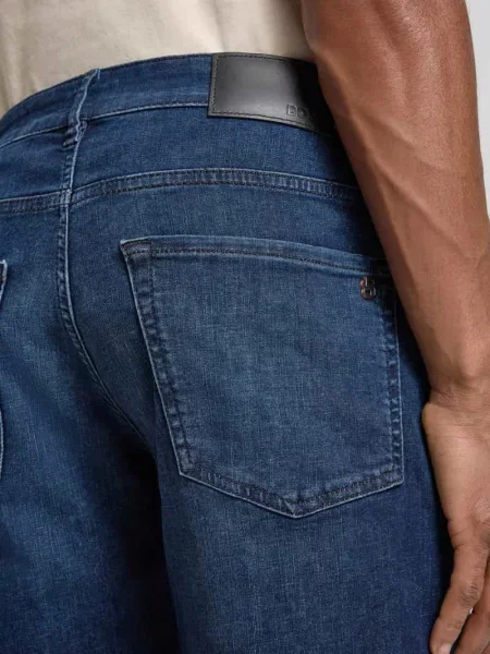 Szorty jeansowe o kroju regular fit z mieszanka bawełny model RE.MAINE' Boss Orange