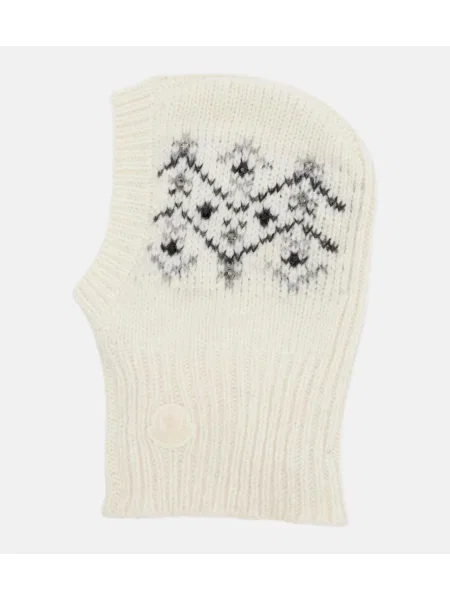 Căciulă Moncler de lână alb
