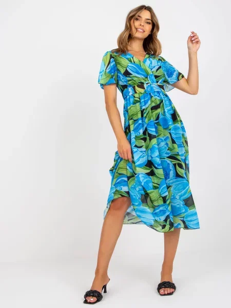 Rochie midi Fashionhunters până la genunchi de costum negru