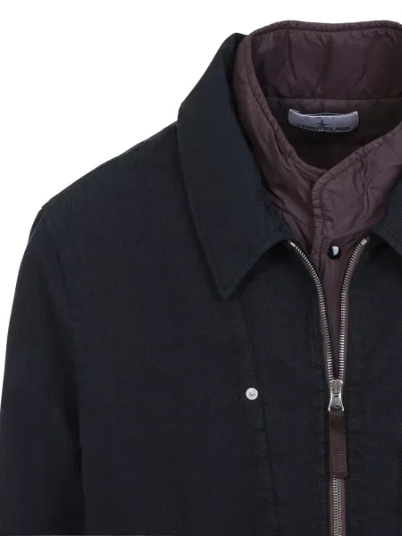Geacă Stone Island cu strasuri albastru