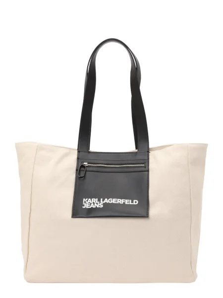 Geantă Karl Lagerfeld Jeans bej