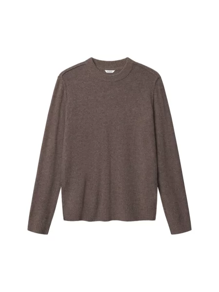 Sweter Gabba wełniany brązowy