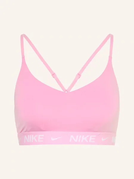Nike Sportovní Podprsenka Indy růžová bílá