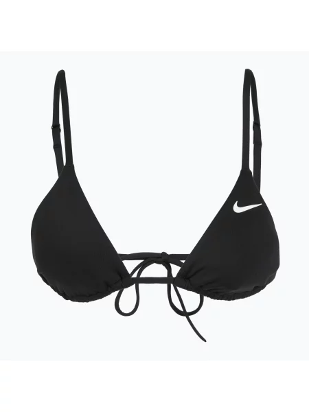 Nike Essential Триъгълни бикини Горна част на бански костюм black черно