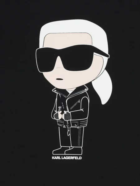 Koszulka dziecięca Karl Lagerfeld czarna
