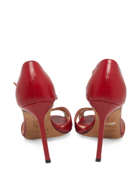 Sandale Manolo Blahnik cu bretele roșu