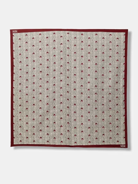 Fular Mm de mătase bej