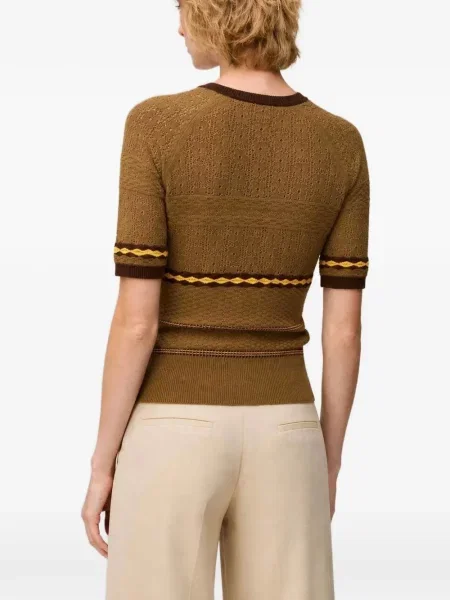 Tricou Retori tricotate maro