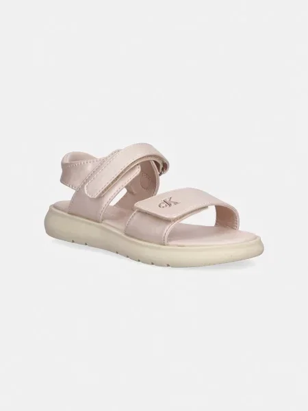 Sandali Calvin Klein Velcro Sandal S roza