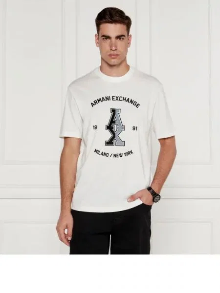 Armani Exchange Tricou alb