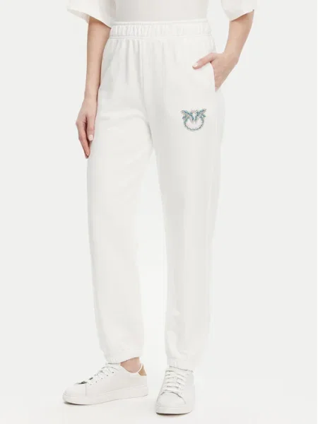 PINKO Pantaloni trening Plumcake alb