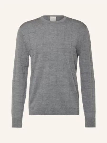 Calvin Klein Sweter Z Wełny Merynosowej grau szary