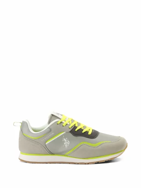 Sneakerși Polo Ralph Lauren cu imagine de lână gri