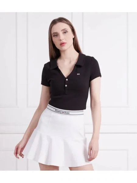 Tommy Jeans Polo | Cropped Fit negru