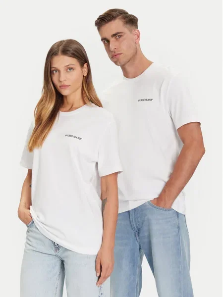 Polo Guess Jeans alb