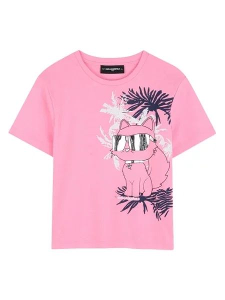 Karl Lagerfeld Kids Tricou D roz