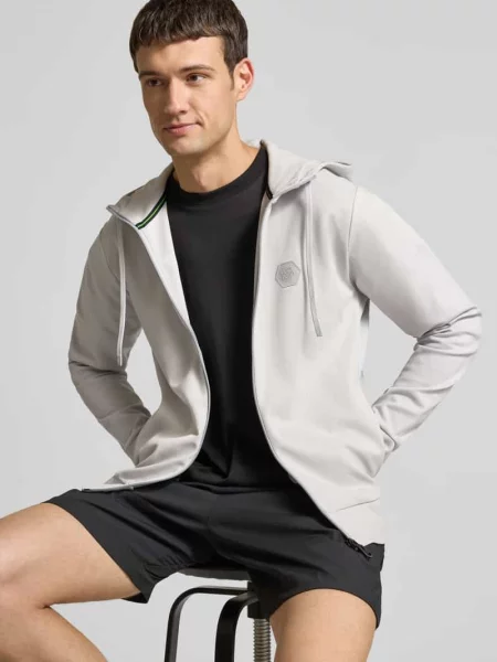 Bluza rozpinana o kroju regular fit z mieszanki bawełny Boss Green