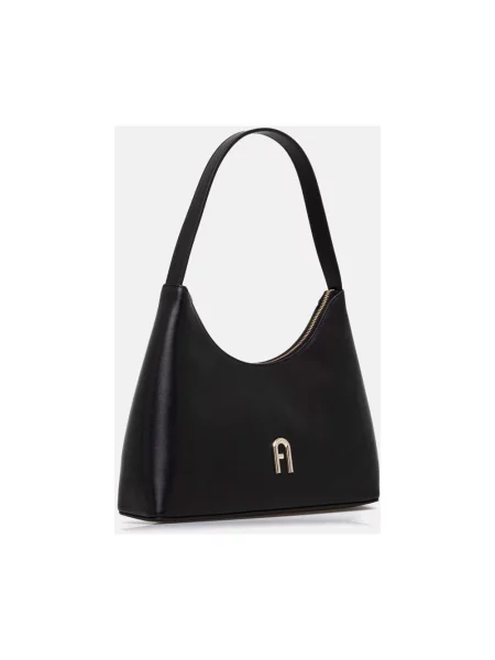 Furla torebka skórzana czarny