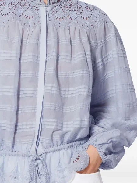 Bluză Marant Etoile cu broderie albastru