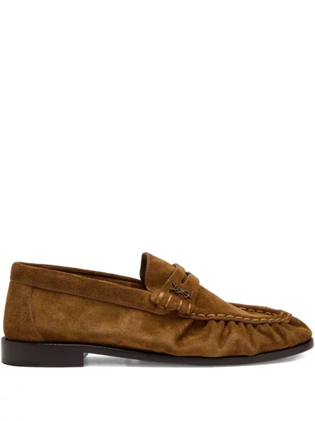 Pantofi loafer Saint Laurent maro