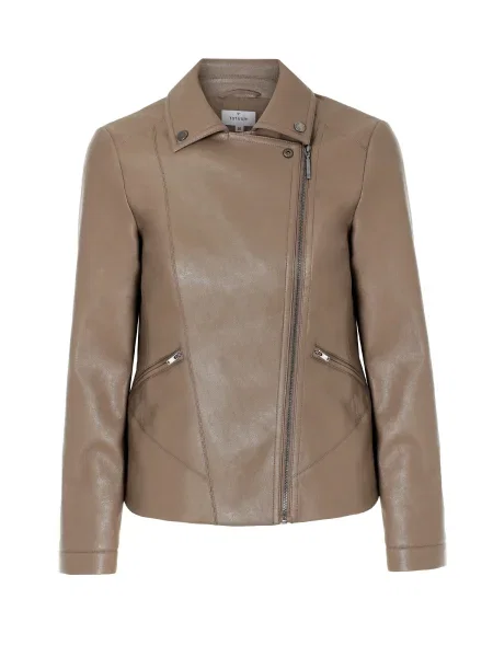 Tatuum Geacă din imitație de piele Ramonesi maro