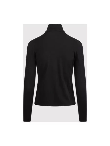 Sweter z golfem Max Mara z kaszmiru czarny