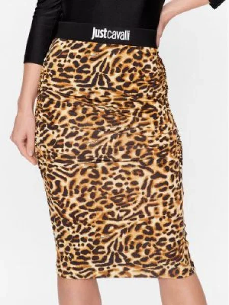 Just Cavalli Fustă tip creion Slim Fit galben