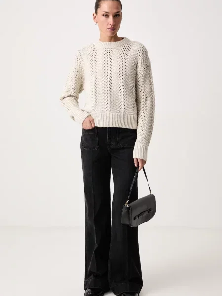 LEVI'S ® Pulover CHARLOTTE alb natural bej