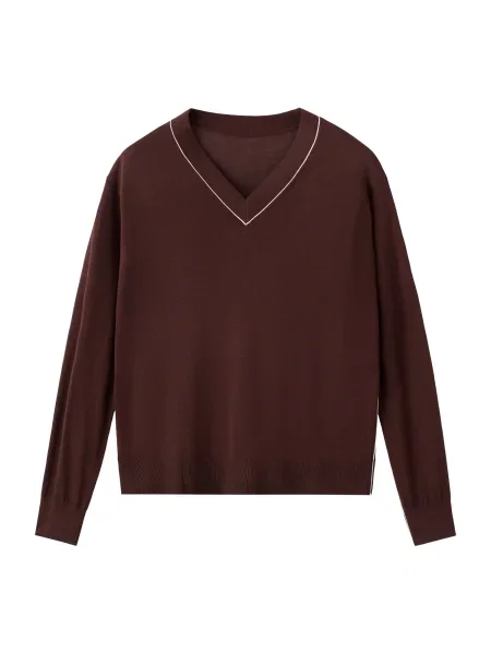 MANGO Pulover BERT închis maro