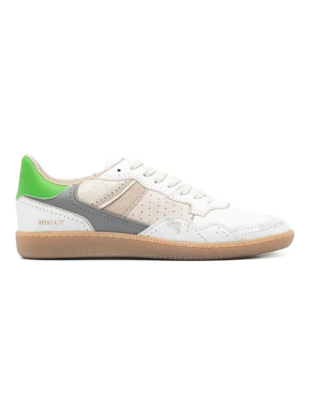 Sneakersy Hidnander skórzane białe