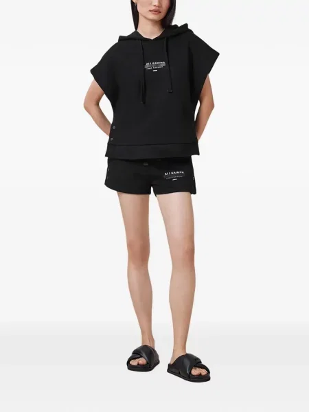 Pantaloni scurți Allsaints negru