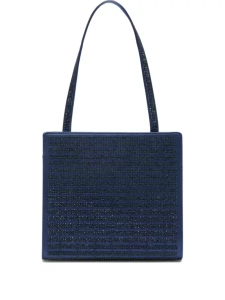 Mała mały kryształ górski torebka Genny niebieska