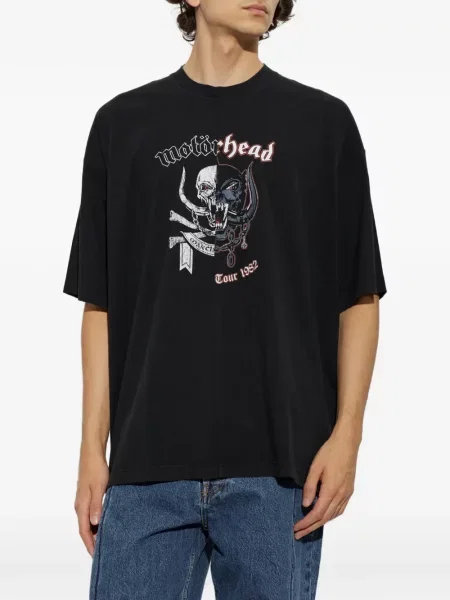 Tricou Vetements cu imagine negru