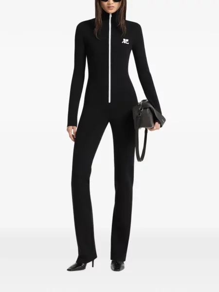 Salopetă Courreges tricotate negru