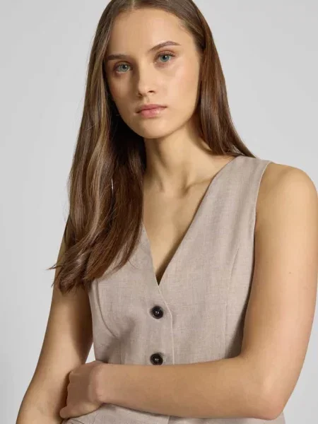 Kamizelka w kroju regular fit z jednorzędowym zapięciem na model LINDA' Only