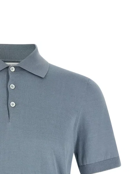 Polo Brunello Cucinelli albastru