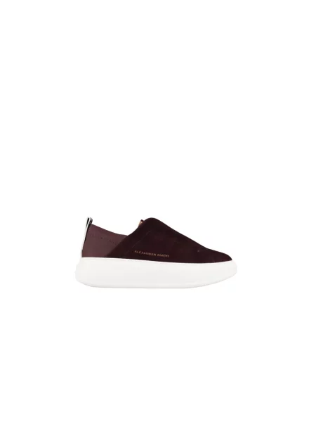 Sneakersy Alexander Smith zamszowe wsuwane czerwone