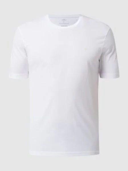 T-shirt z bawełny bio Fynch-hatton biała