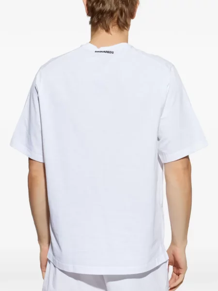 Tricou Dsquared2 scurt alb