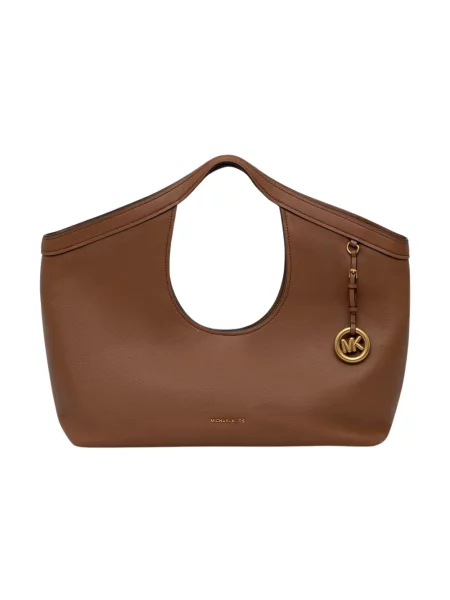 MICHAEL Michael Kors torebka shopper skórzana Haddie brązowa