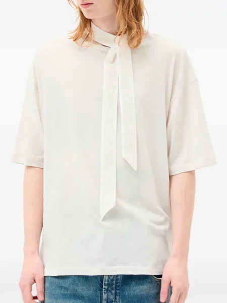 Tricou Ann Demeulemeester cu imagine alb